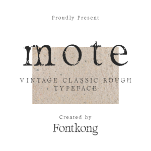 Mote A Modern Retro Font