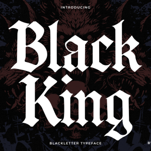 Black King A Modern Blackletter Font