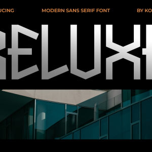 Reluxe A Modern Unique Sans Serif Font