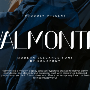 Valmonte A Modern Sans Serif Elegance Font