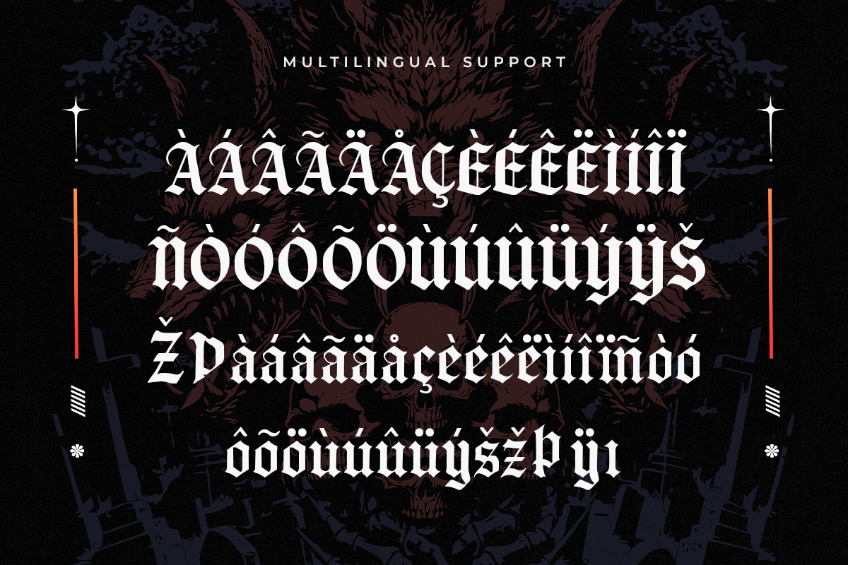 Black King A Modern Blackletter Font - Image 6