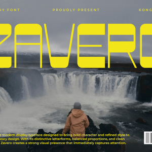 Zavero A Modern Display Font
