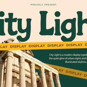 City Light A Modern Display Font