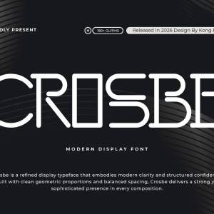 Crosbe A Modern Display Font