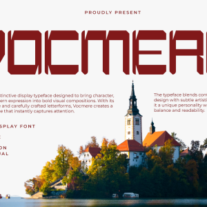 Vocmere A Modern Display Unique Font