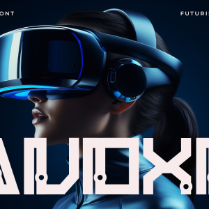 Avoxe A Modern Display Futuristic AI Font