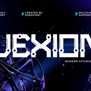 Vexion A Modern Display Futuristic AI Font