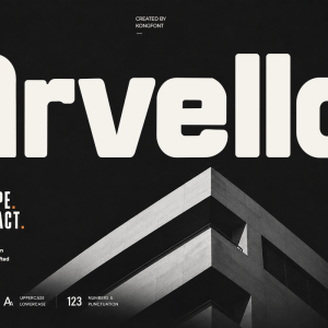 Arvello A Modern Display Font