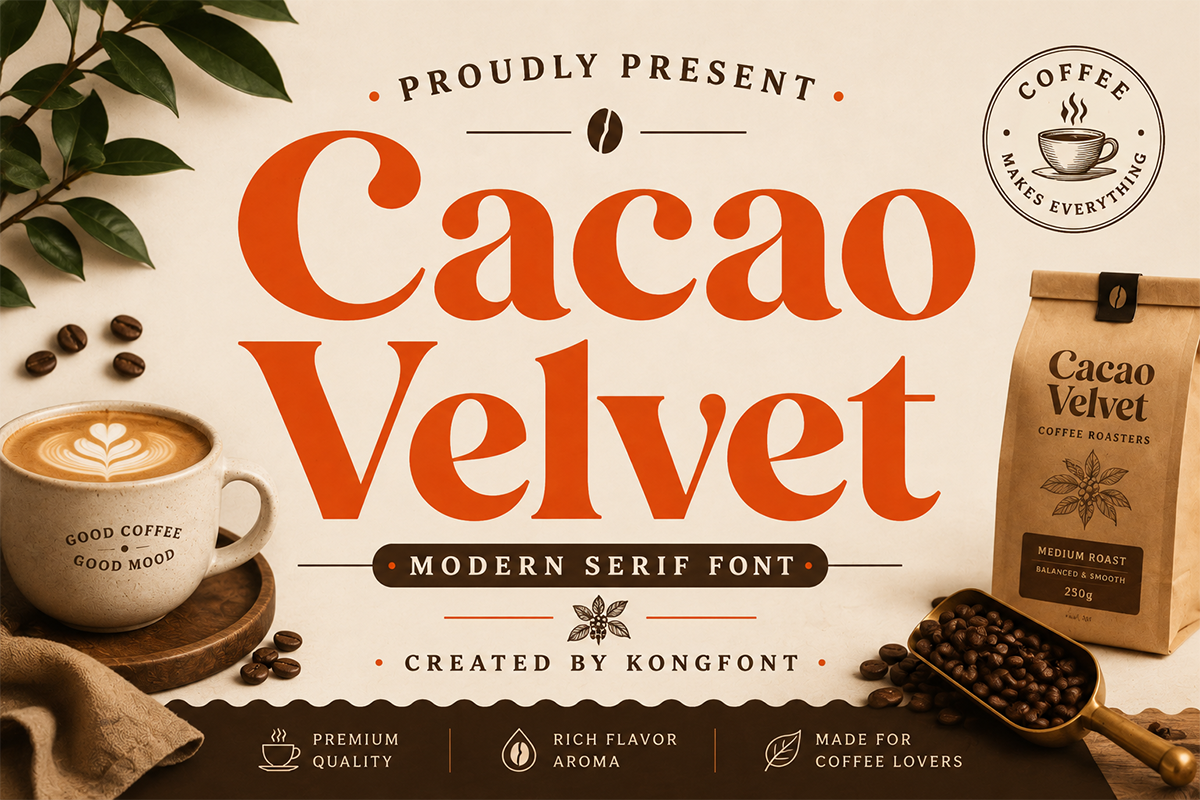 Cacao Velvet A Modern Serif Font - Image 2