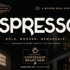 Espressq A Modern Classic Display Font
