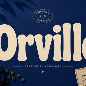 Orville A Modern Retro Display Bold Font