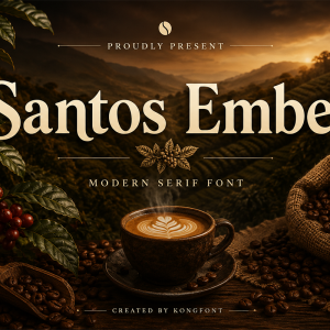 Santos Ember A Modern Serif Font