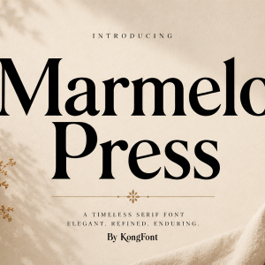 Marmelo Press A Modern Serif Luxury Font