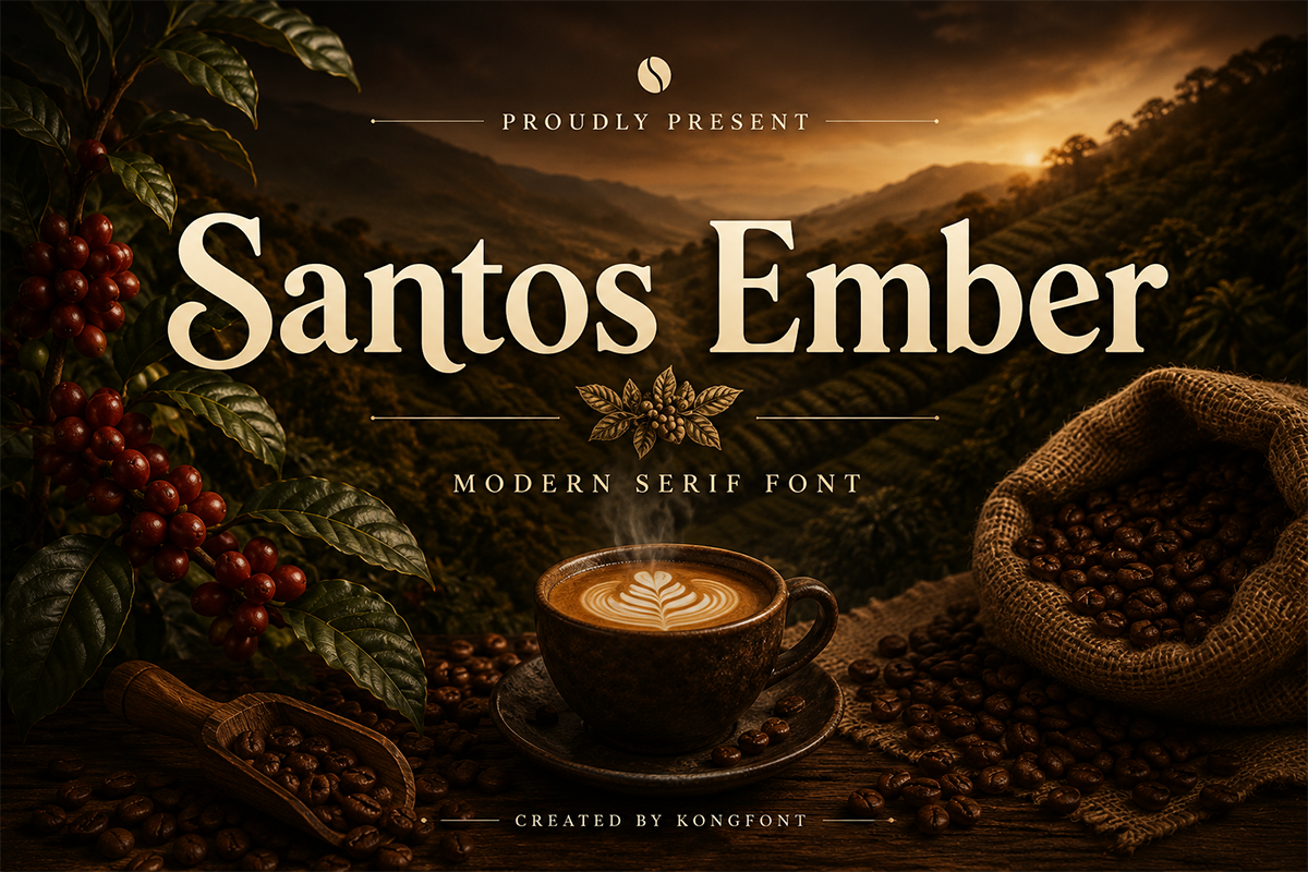 Santos Ember A Modern Serif Font - Image 2
