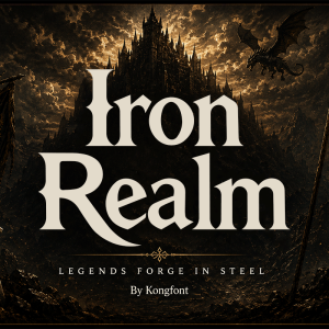 Iron Realm A Modern Serif Fantasy Font