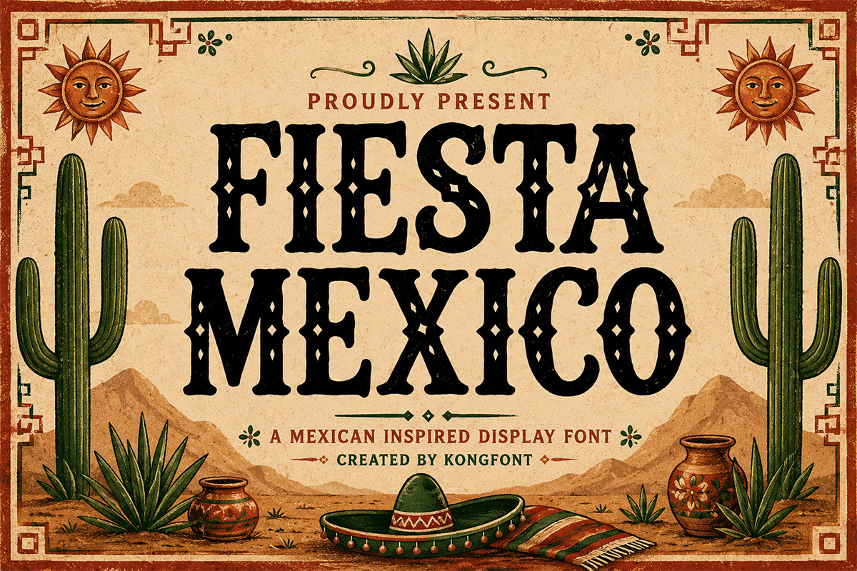 Fiesta Mexico A Modern Display Font - Image 2