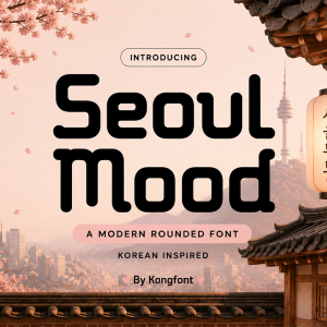 Seoul Mood A Modern Display Korean Font