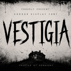 Vestigia A Modern Horror Font