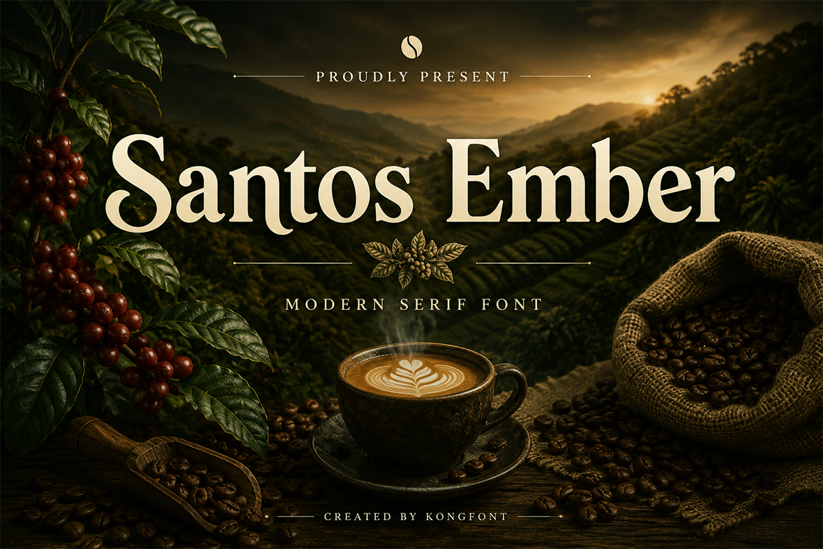 Santos Ember A Modern Serif Font