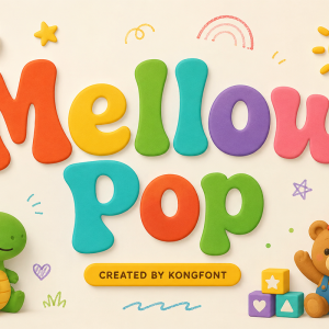 Mellow Pop A Modern Display Kids Font