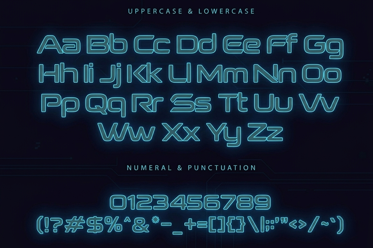 Nova Static A Modern Display Y2K Font - Image 5