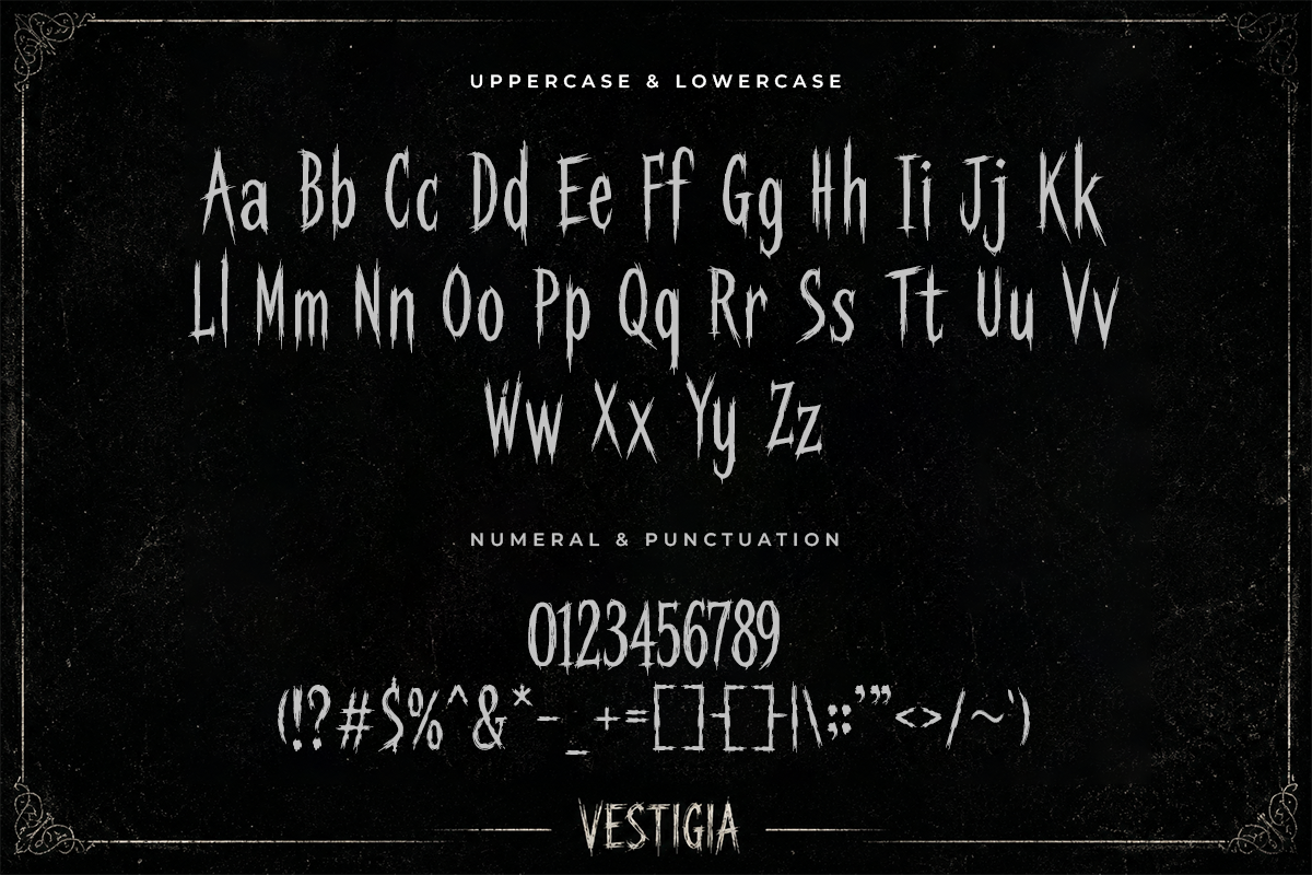 Vestigia A Modern Horror Font - Image 5