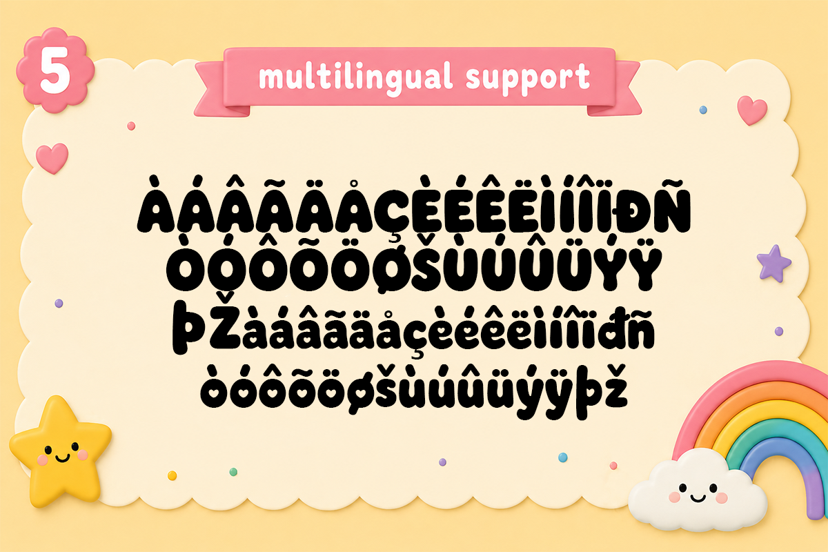 Puff Parade A Modern Display Bubbly Font - Image 6