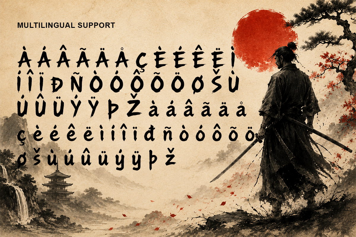 Bushido Spirit A Modern Japanese Brush Font - Image 6
