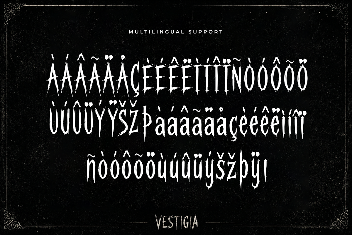 Vestigia A Modern Horror Font - Image 6
