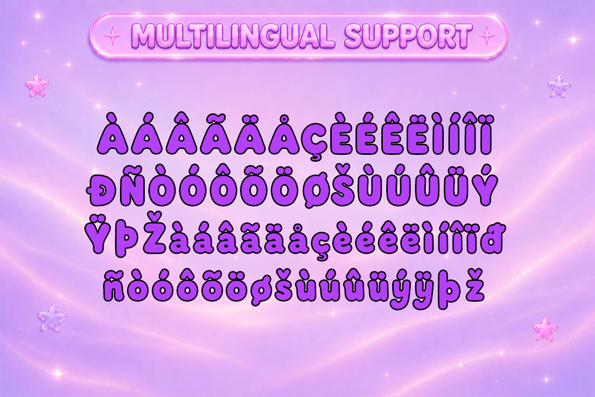 Glitter Sync A Modern Y2K Display Bold Font - Image 6