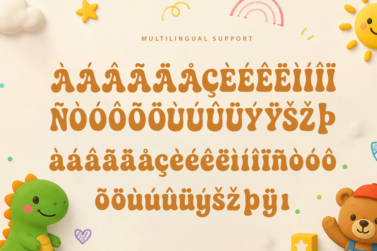 Mellow Pop A Modern Display Kids Font - Image 3