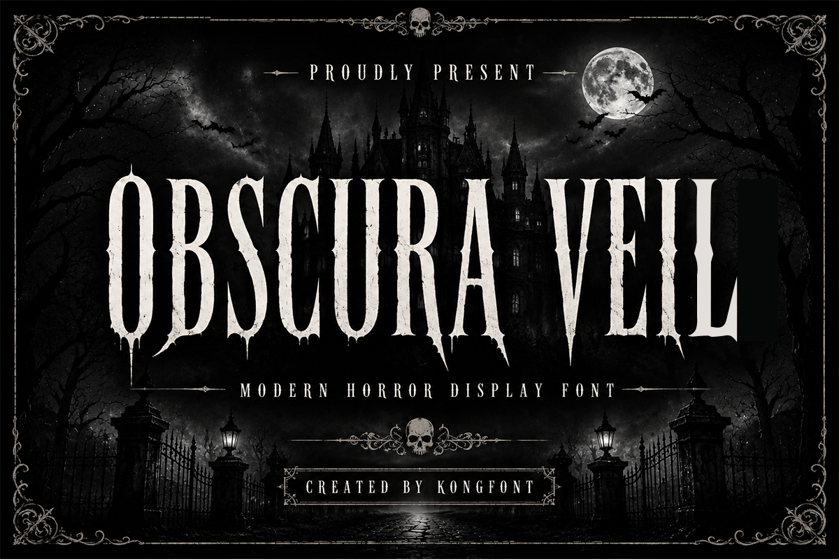 Obscura Veil A Modern Horror Font - Image 2