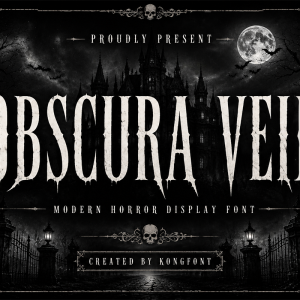 Obscura Veil A Modern Horror Font