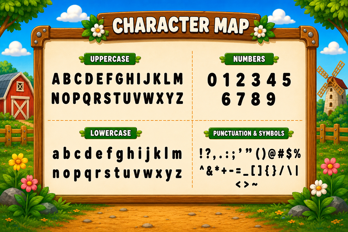 Barnyard Bubble A Modern Display Kids Font - Image 5