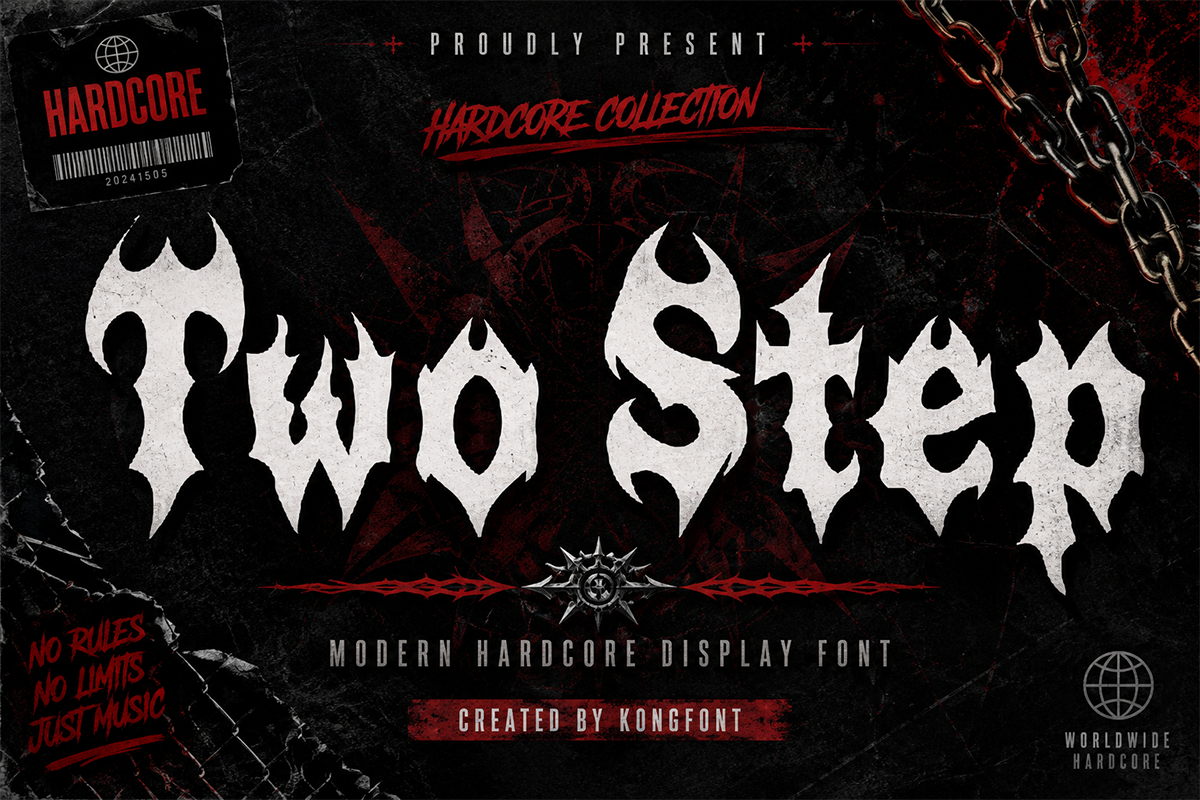 Two Step A Modern Hardcore Display Font - Image 2