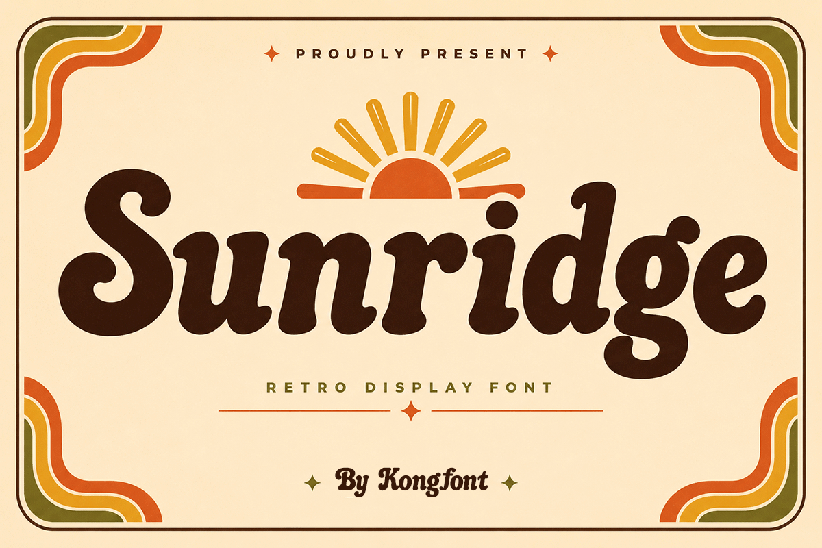 Sunridge A Modern Retro Display Font