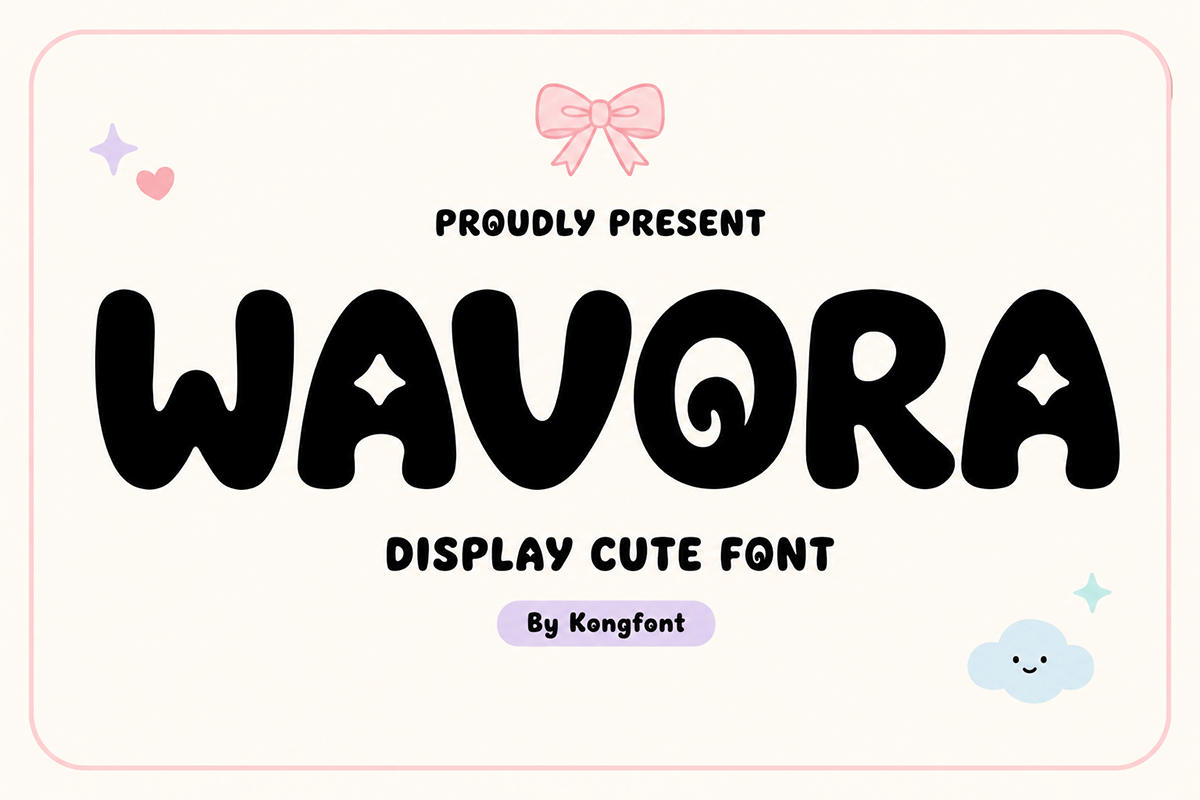 Wavora A Modern Display Cute Font