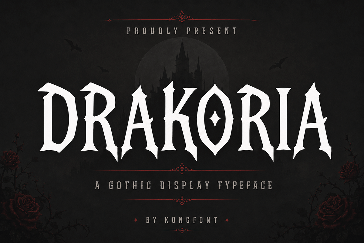 Drakoria A Modern Ghotic Display Font