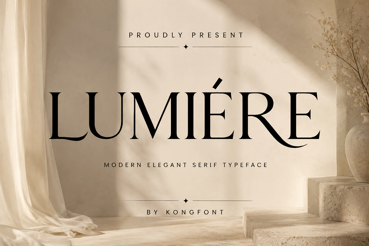 Lumiere A Modern Luxury Serif Font