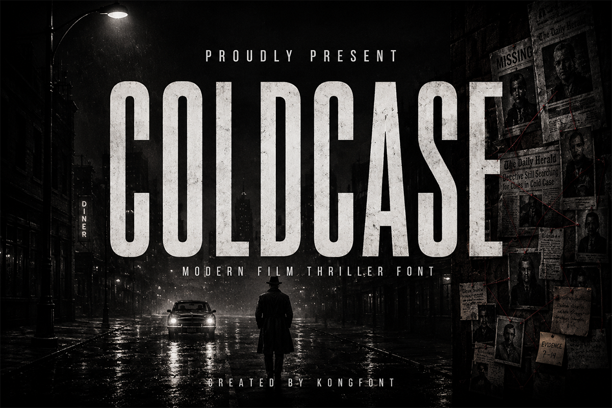 Coldcase A Modern Film Font