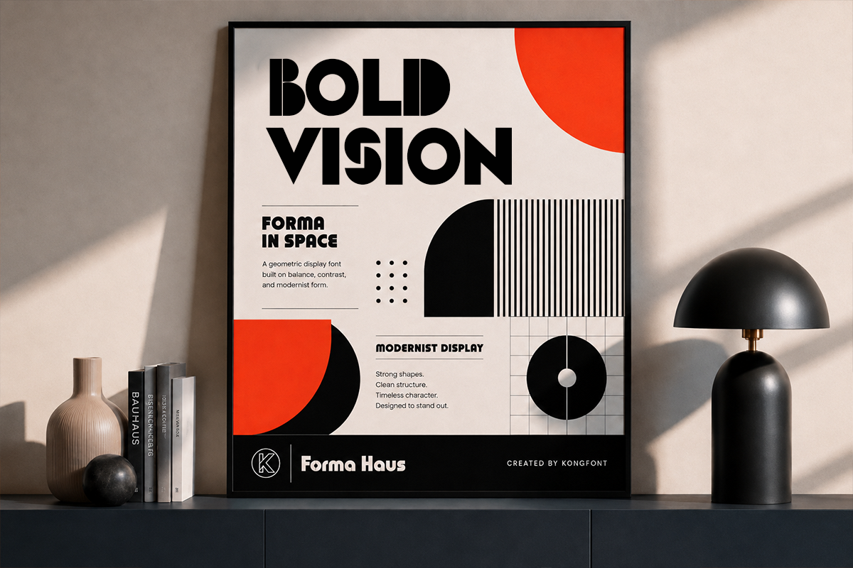 Forma Haus A Bold Geometric Modernis Display Font - Image 5