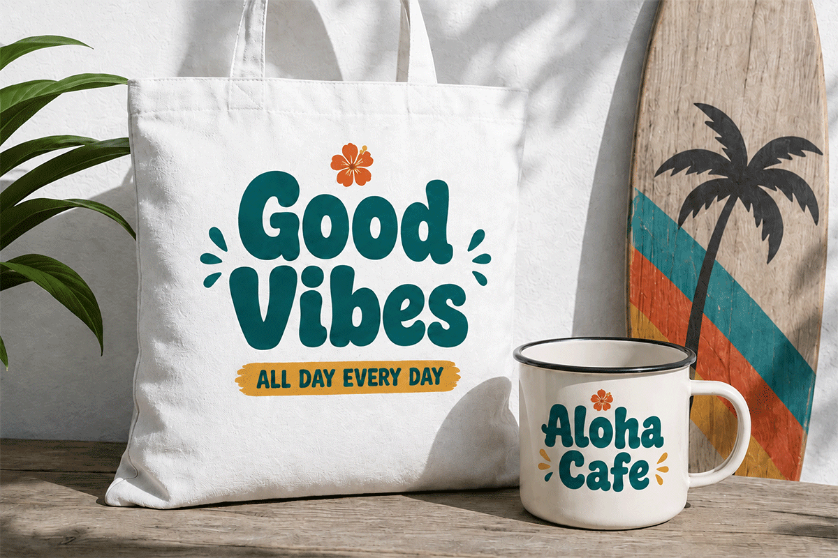 Aloha Vibes A Modern Display Summer Font - Image 3