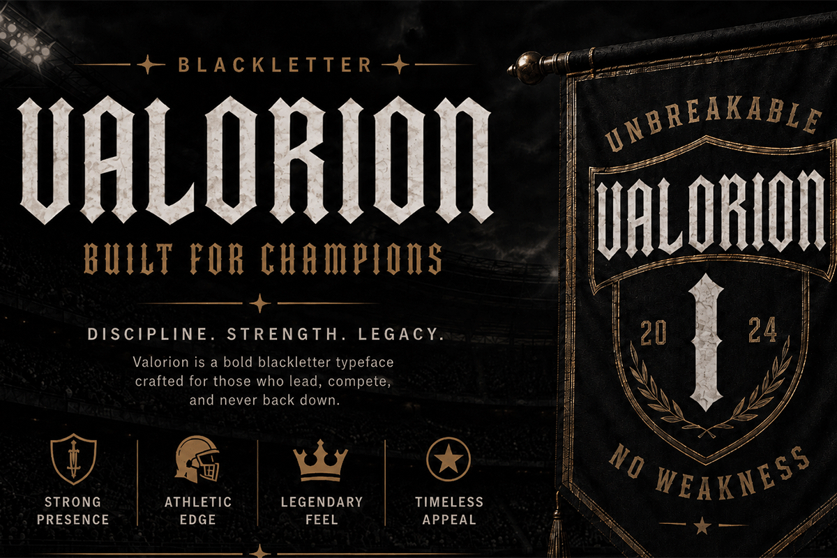 Ironclad A Modern Gothic Sport Display Font - Image 3