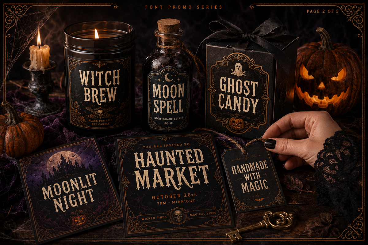 Pumpkin Ritual A Modern Halloween Font - Image 3