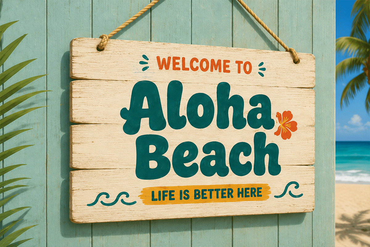 Aloha Vibes A Modern Display Summer Font - Image 4