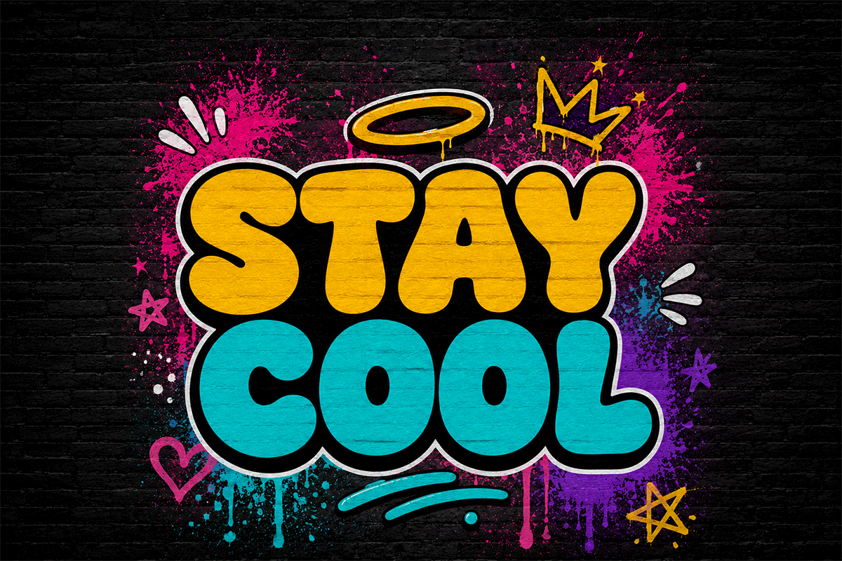 Bubble Vibes A Modern Graffiti Font - Image 4