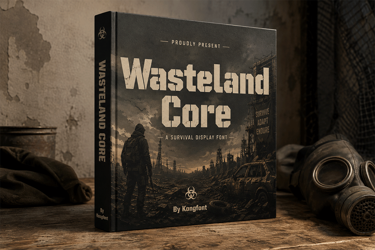 Wasteland Core A Modern Survival Display Font - Image 4