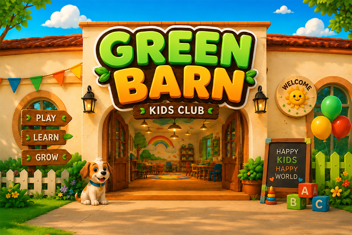 Green Field A Modern Display Kids Font - Image 4