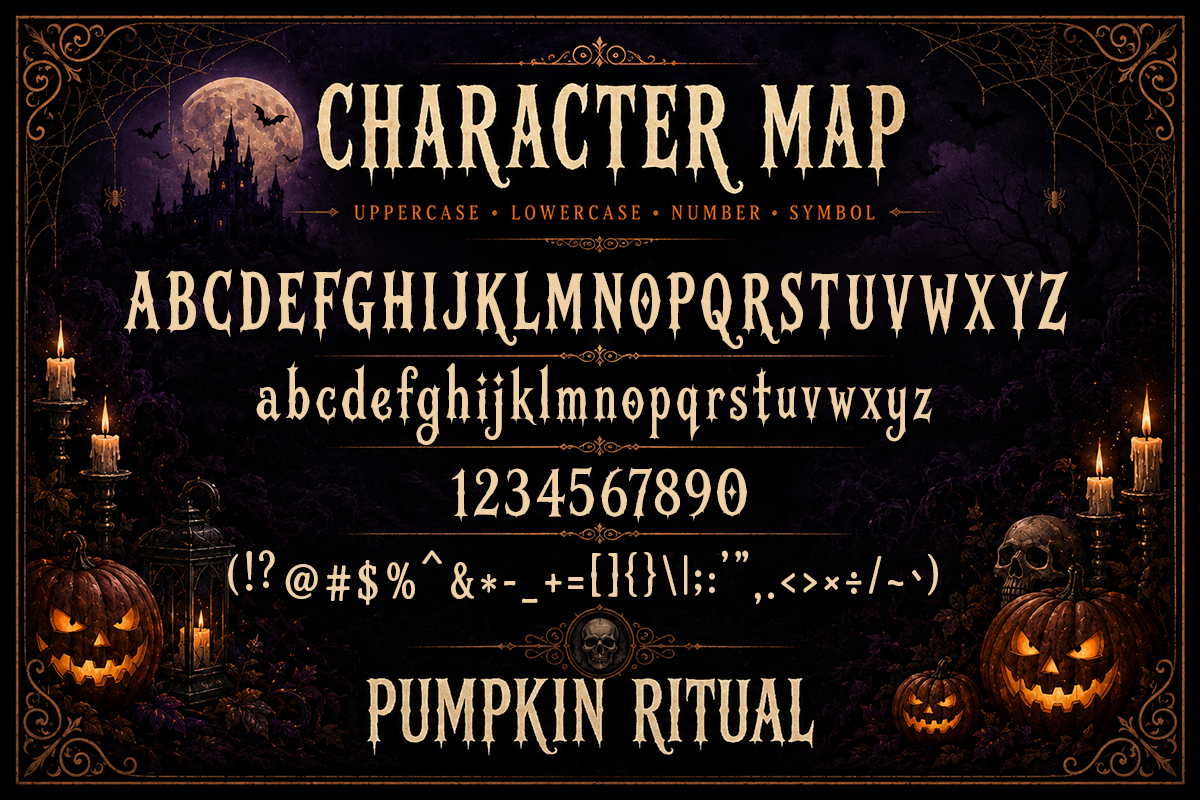 Pumpkin Ritual A Modern Halloween Font - Image 5