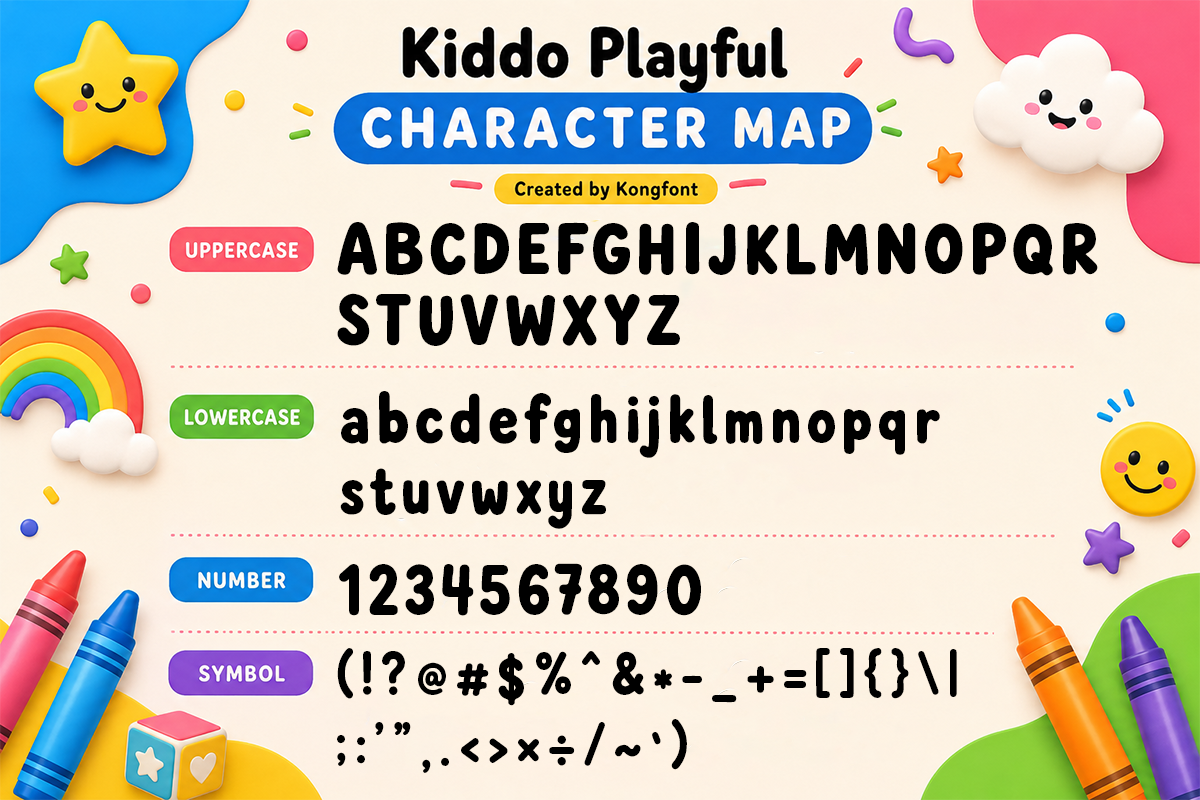 Kiddo Playful A Modern Display Kids Font - Image 5